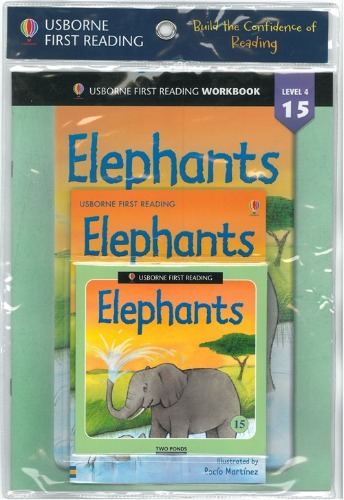 Usborn First Reading 4-15 / Elephants (Book+CD+Workbook)