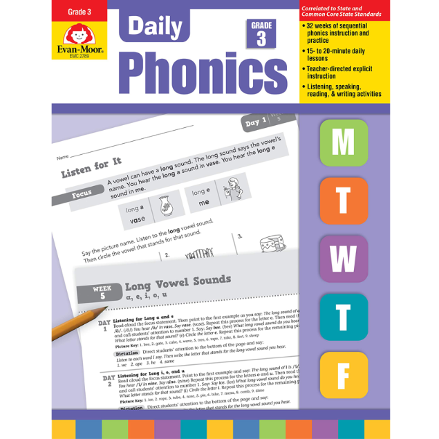 [Evan-Moor] Daily Phonics Grade  3 Teachers Edition