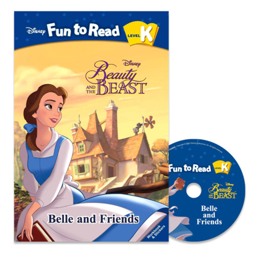 Disney Fun to Read Set K-13 / Belle and friends (Beauty and the Beast) (Book+CD+WB)