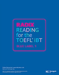 RADIX READING for the TOEFL iBT BLUE LABEL 1
